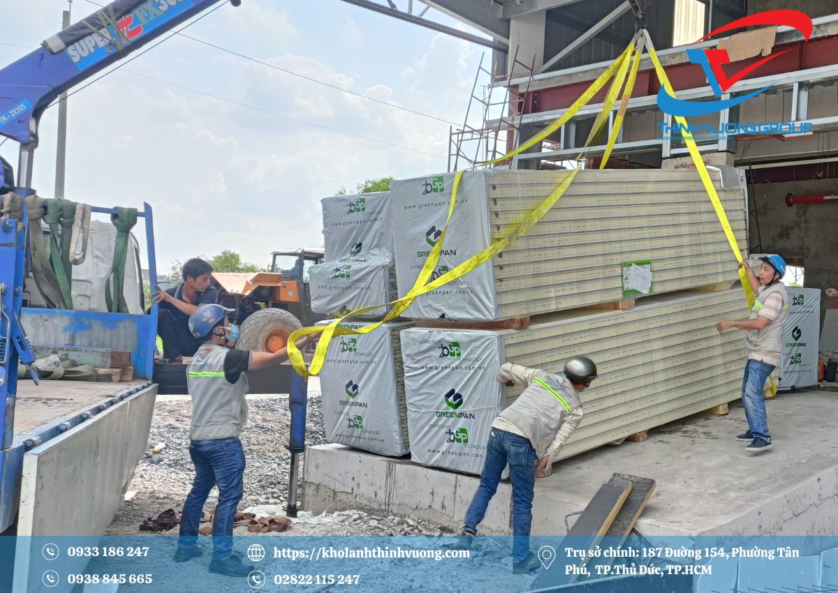 Kho Lạnh Long An 5 Thịnh Vượng Group đơn vị chuyên thi công kho lạnh Long An