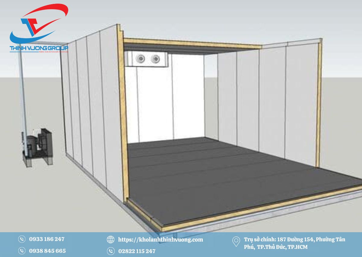 Kho lạnh bảo quản tiêu 9 Lắp đặt hệ thống dàn ngưng cho kho lạnh bảo quản tiêu
