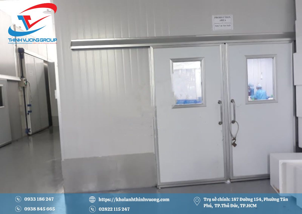 Kho lạnh bảo quản tôm 4 Lắp đặt thiết kế kho lạnh bảo quản tôm