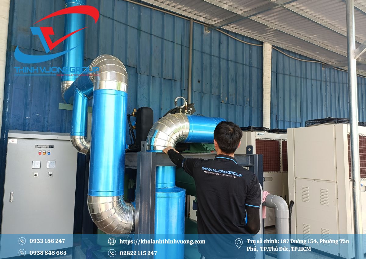 Kho Lạnh Quảng Nam 2 Máy nén kho lạnh công nghiệp