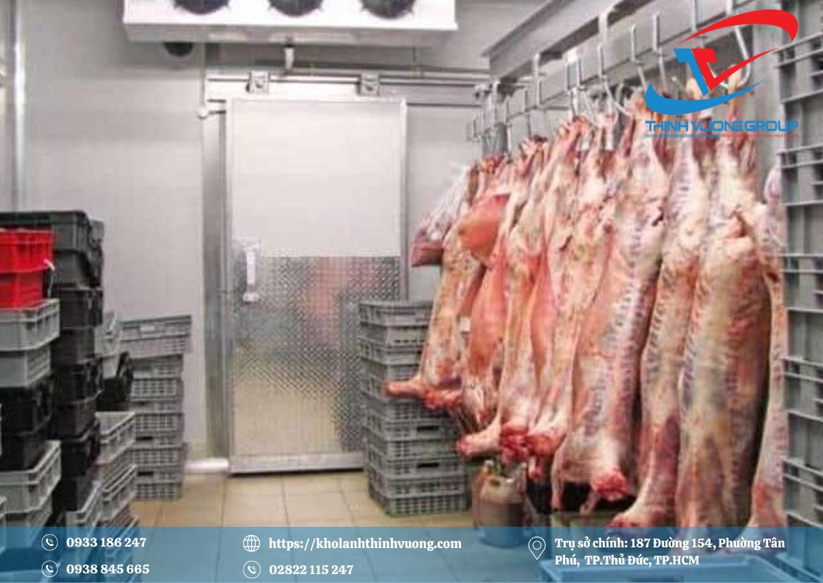 Kho Lạnh Tiền Giang 8 Kho lạnh bảo quản thịt ở trại mổ heo ở Gò Công, tỉnh Tiền Giang