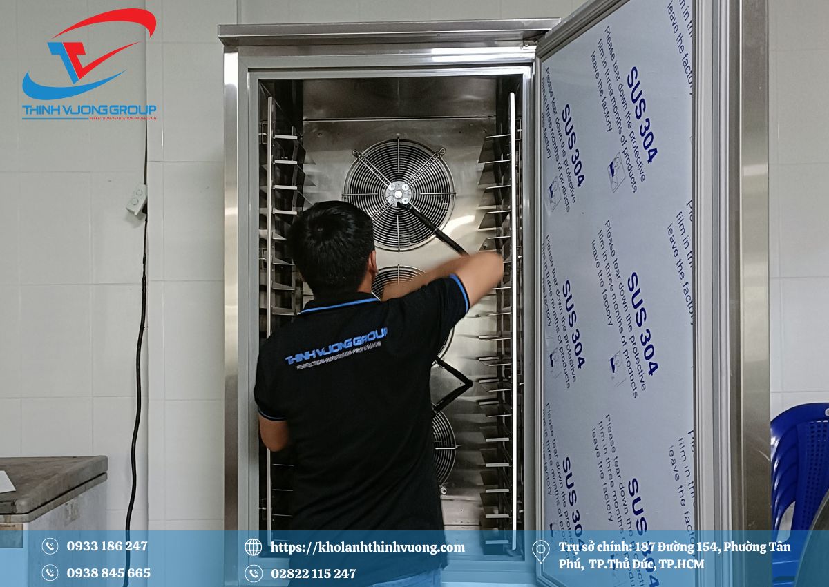 Lắp Đặt Tủ Cấp Đông Nhanh Bảo Quản Cá Tầm Tại Gò Vấp 6 Thịnh Vượng Group - Chuyên lắp đặt tủ cấp đông nhanh bảo quản cá tầm