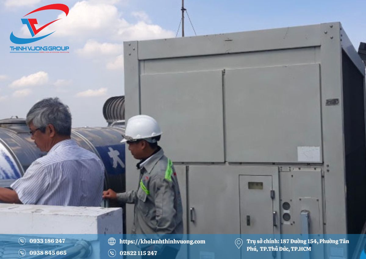 Sửa Chữa Chiller 5 Dự án bảo trì máy lạnh công nghiệp chiller tại tòa nhà Vincom Center