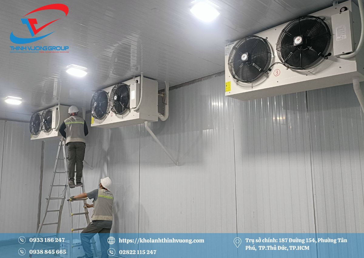 Lắp đặt kho trữ đông hải sản 80 tấn tại cảng cá Nhật Lệ, Đồng Hới