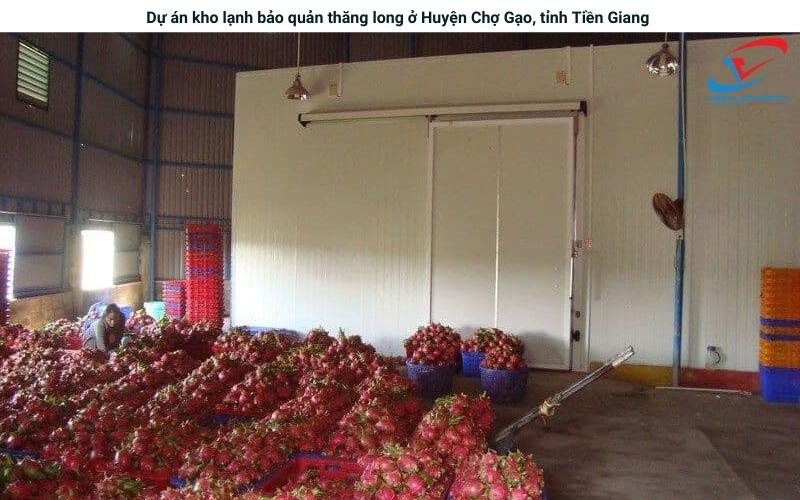 Dự án kho lạnh bảo quản thăng long ở Huyện Chợ Gạo, tỉnh Tiền Giang.