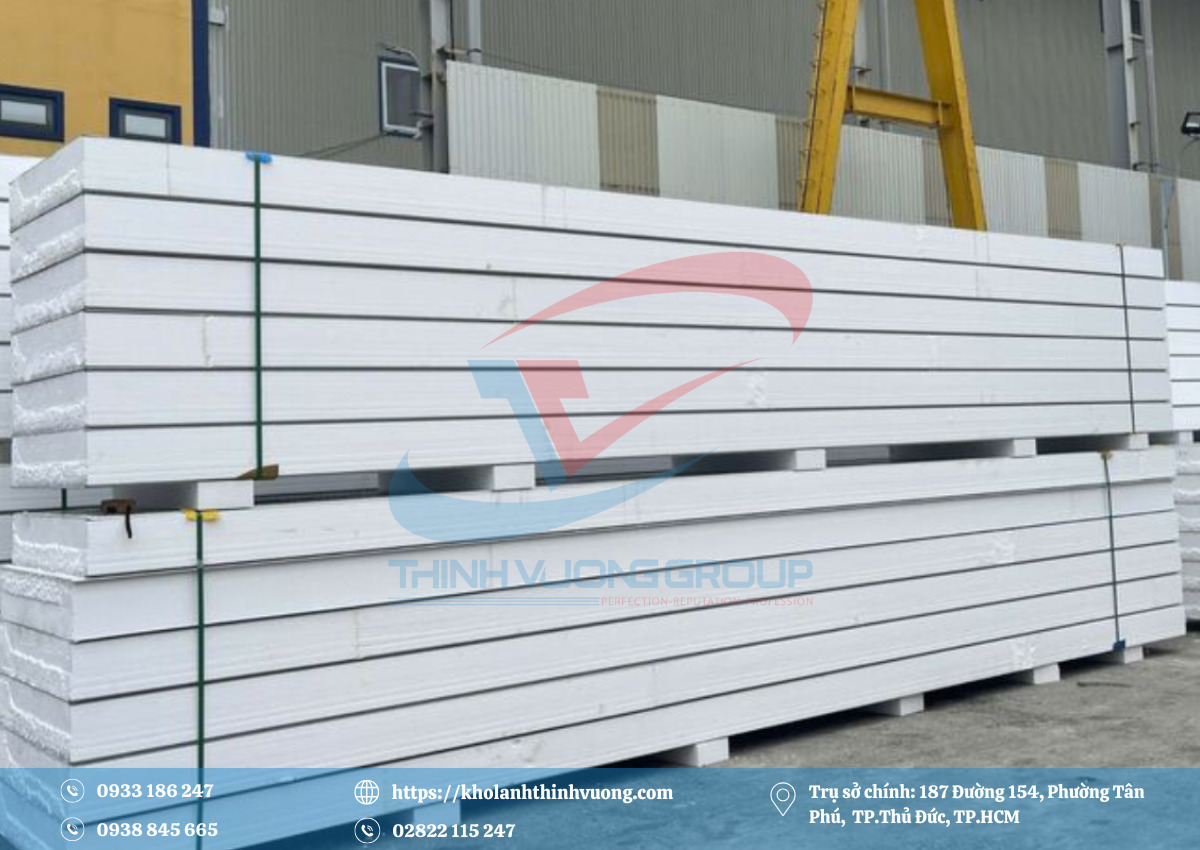 Tấm panel PU cách nhiệt sâu và panel PIR chống cháy làm vỏ kho đông lạnh