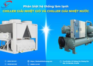 Chiller Trục Vít 35 Chiller trục vít có 2 loại là giải nhiệt nước và giải nhiệt gió
